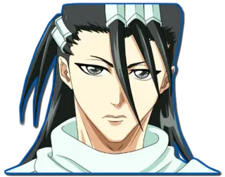 😶 Byakuya Kuchiki Bleach Anime, Mangá, Byakuya Kuchiki, Bleach, Personagem, Animação japonesa whatsapp sticker