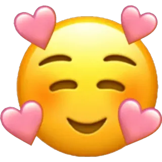 ✨ 이모지, 미소, 하트, 사랑, 애정, 행복 telegram sticker