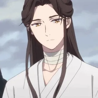 🌑 Anime, Asia, Pria, Rambut Panjang, Karakter, Seni, Ilustrasi telegram sticker