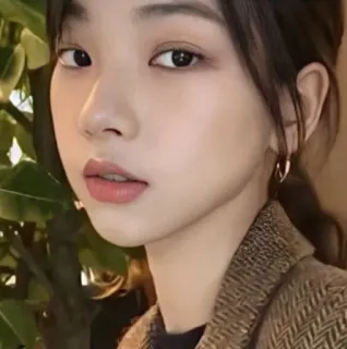 🌸 여자, 초상화, 얼굴, 소녀, 사람 telegram sticker