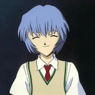 😊 Rei Ayanami Neon Genesis Evangelion Anime, Rei, Evangelion, Manga, Karakter telegram sticker