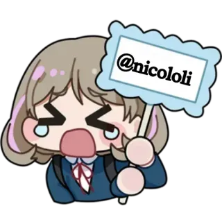 @nicololi kawaii (≧▽≦) telegram stickers