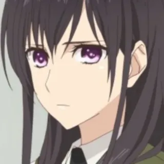 😒 anime, girl, character, portrait, illustration whatsapp sticker