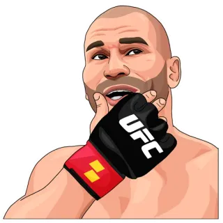 🤔 UFC, fighter, martial arts, combat sports, boxing telegram sticker