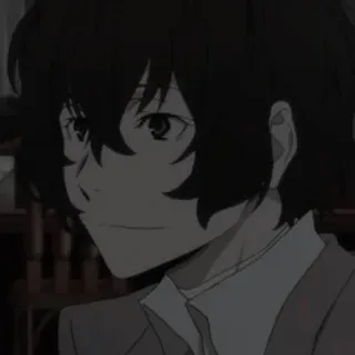 🖤 Dazai Osamu Bungou Stray Dogs Anime, Dazai, Bungou Stray Dogs, Postać telegram sticker
