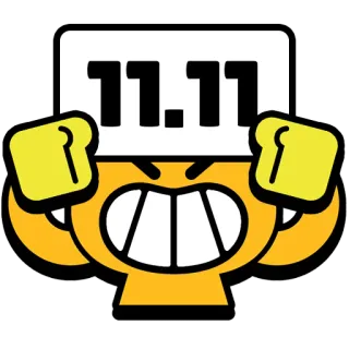 🙌 11.11 promoção, liquidação, desconto, Brawl Stars whatsapp sticker