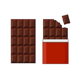 🍫 chocolate, caramelo, postre, comida, dulce, snack telegram sticker