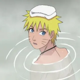 🍡 Naruto 动漫, 火影忍者, 漩涡, 角色, 漫画, 日本动漫, 温泉, 沐浴 telegram sticker