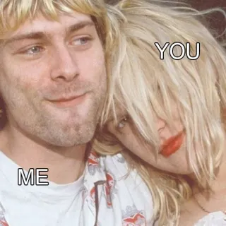 😍 ME YOU 表情包, 情侣, 关系 telegram sticker