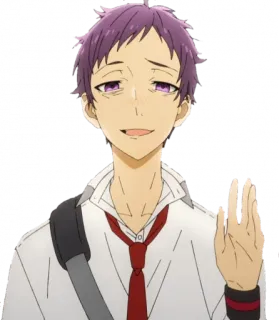 👋 Anime, Personagem, Masculino, Menino telegram sticker