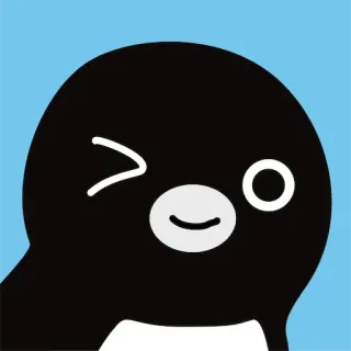 😉 pingouin, mignon, dessin animé, animal, clin d'oeil telegram sticker
