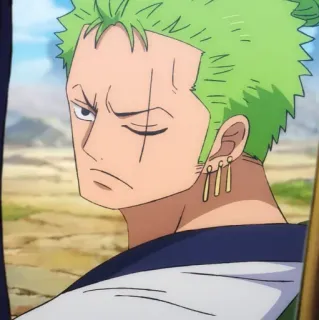 🐉 Zoro One Piece Аниме, Ван Пис, Зоро, Ророноа Зоро, Персонаж, Мечник telegram sticker