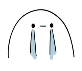 🥚 triste, chorando, chateado, lágrimas, bolha, emoção telegram sticker