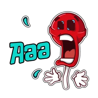 😳 Даа permen lolipop, permen, manis, kartun, Rusia, Sirilik whatsapp sticker