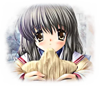 🙁 anime, girl, sad, star, cute, cartoon telegram sticker