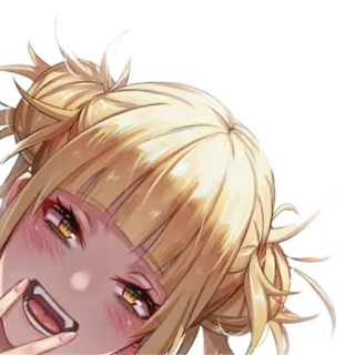 😍 Himiko Toga My Hero Academia Anime, Himiko Toga, My Hero Academia, Bösewicht, Fanart, Charakter telegram sticker