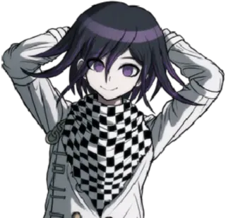 😀 Kokichi Oma Danganronpa V3: Killing Harmony Anime, Danganronpa, Kokichi Oma, Personnage, cheveux violets whatsapp sticker