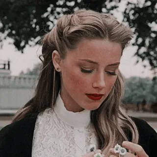 🥀 Amber Heard actress, woman, portrait, celebrity telegram sticker