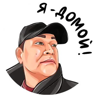 👋 Я-домой! osoba, portret, rosyjski, tekst, domoj telegram sticker