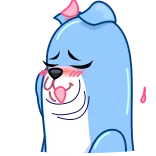 Blue Cat telegram stickers