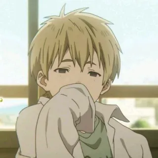 💛 Anime, Con trai, Buồn, Trầm ngâm, Tuổi trẻ telegram sticker
