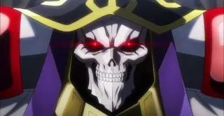 😏 Ainz Ooal Gown Overlord 动漫, 骷髅, 魔法, 巫师, 不死生物 telegram sticker