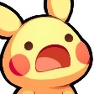 😫 Cartone animato, Carino, Animale, Scioccato, Espressione telegram sticker