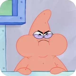 🫥 Patrick Star SpongeBob SquarePants telegram sticker