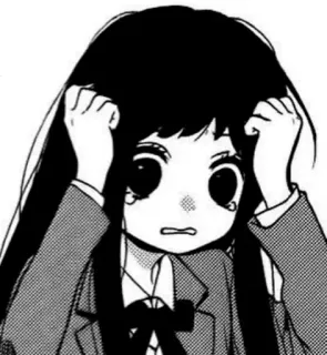 😰 アニメ, マンガ, 女の子, 悲しい, 泣く, エモい telegram sticker