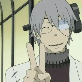 🌟 Franken Stein Soul Eater anime, manga, scientist, professor, doctor whatsapp sticker