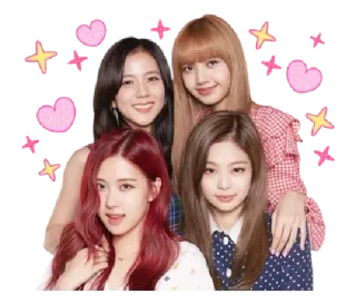 😊 blackpink, kpop, musik, gruppe, idol, promi, rosa, herz whatsapp sticker