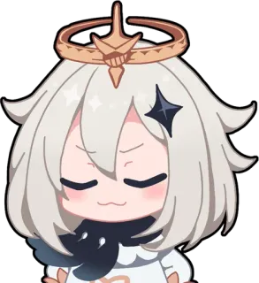 😌 Paimon Genshin Impact paimon, genshin impact, anime, chibi, videogame, personagem telegram sticker