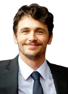😊 James Franco actor, celebridad, retrato, hombre, sonrisa whatsapp sticker