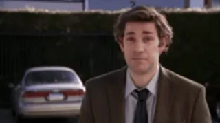😬 Jim Halpert The Office tv show, comedy, man, office, portrait telegram sticker