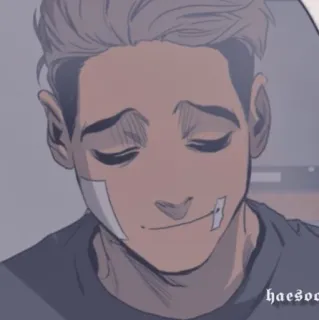 😏 Sangwoo Killing Stalking sangwoo, killing stalking, manhwa, abuso, violenza telegram sticker