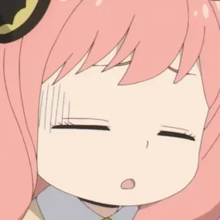 🥜 Anya Forger Spy × Family Anime, Spy x Family, Anya Forger, Cartoon, Leuk, Grappig telegram sticker
