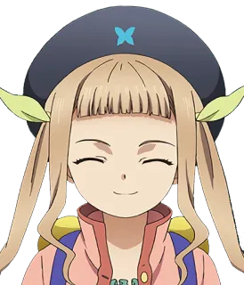 😊 Anime, Personaggio, Femmina, Sorridendo, Cartone animato whatsapp sticker