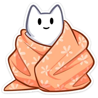 ☺️ chat, mignon, couverture, kawaii, animal telegram sticker