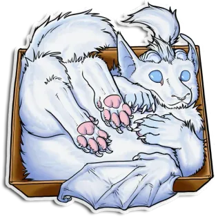 Fluffdragon telegram stickers