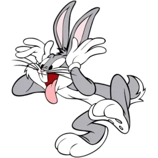 😝 Bugs Bunny Looney Tunes cartoon, rabbit, funny, classic, animation whatsapp sticker
