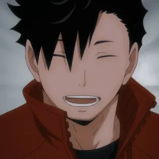 🌟 Kuroo Tetsurou Haikyuu!! anime, haikyuu, kuroo tetsurou, character, smiling, portrait telegram sticker