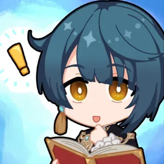 🤔 Xingqiu Genshin Impact Anime, Genshin Impact, Xingqiu, Jeu, Chibi, Sticker whatsapp sticker