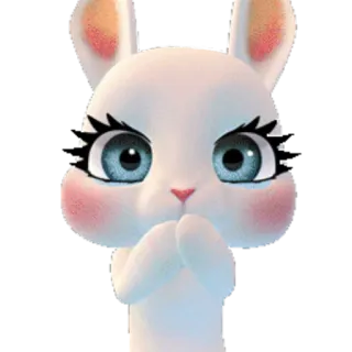 🤢 заяц, животное, кролик, милый, наклейка whatsapp sticker