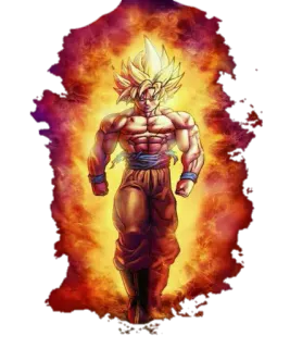 😡 Goku Dragon Ball Goku, Dragon Ball, Super Saiyan, anime, manga, power, fighting, character telegram sticker