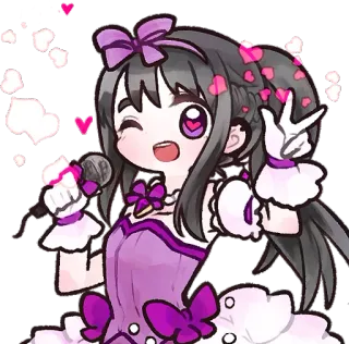 ✨ Anime, Fofo, Idol, Cantor, Kawaii telegram sticker