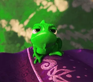 😒 Pascal Tangled хамелеон, Disney, мультфильм, животное, зеленый telegram sticker