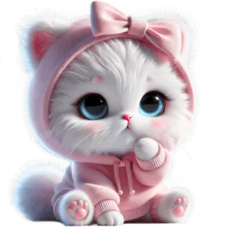 🤨 고양이, 새끼 고양이, 귀여운, 동물, 애완 동물, 만화, 귀여움 whatsapp sticker