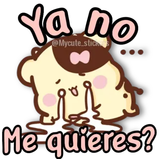 🐻 Ya no
Me quieres? verdrietig, huilen, schattig, lief, cartoon telegram sticker