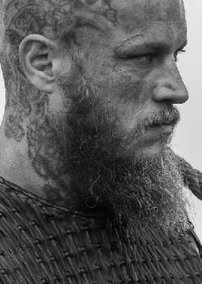 🩸 Ragnar Lothbrok Vikings ヴァイキング, ラグナル, ラグナル・ロズブローク, トラヴィス・フィメル, ヒストリーチャンネル, 歴史ドラマ, テレビ番組 telegram sticker