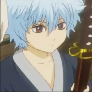🧊 Gintoki Sakata Gintama Anime, Manga, Gintama, Gintoki Sakata, Samouraï, Katana, Shonen Jump telegram sticker